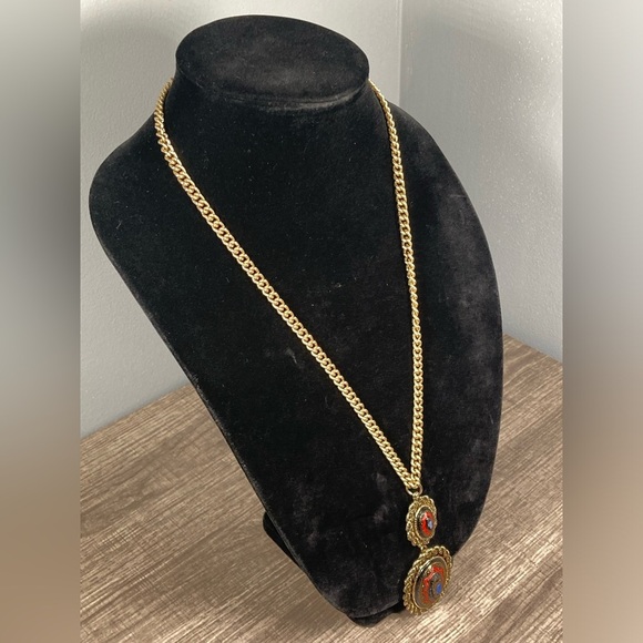 OLD VIENNA Sarah Cov Coventry Set Necklace & Detachable Brooch Ring Vintage - Picture 4 of 12